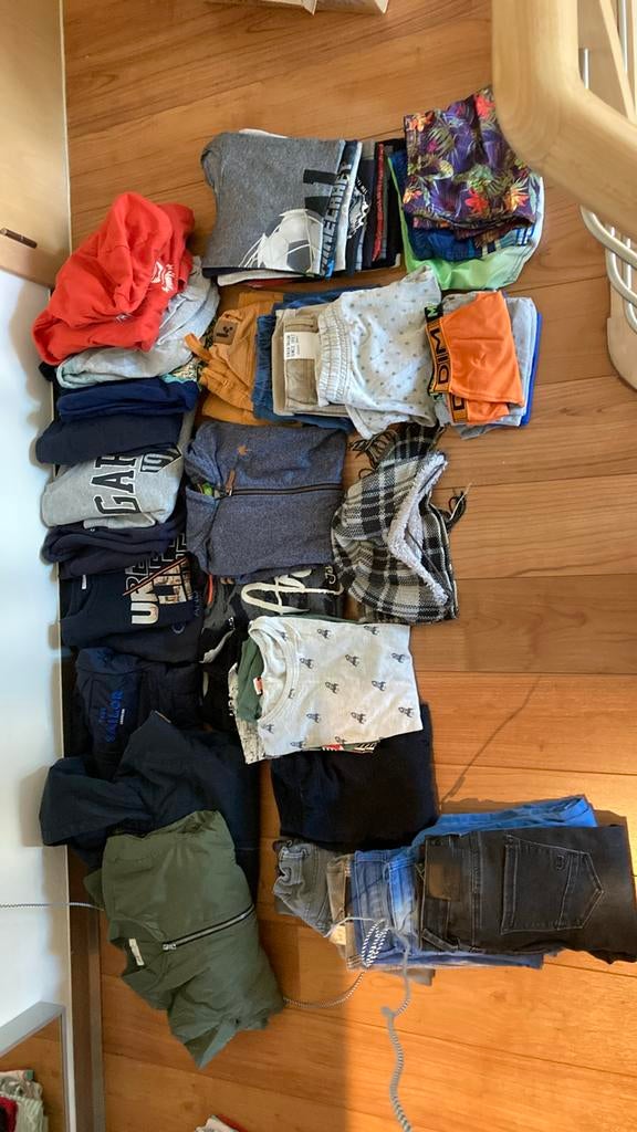Pakket jongenskleding 43 stuks maat 152, Ophalen, Zo goed als nieuw, Maat 152