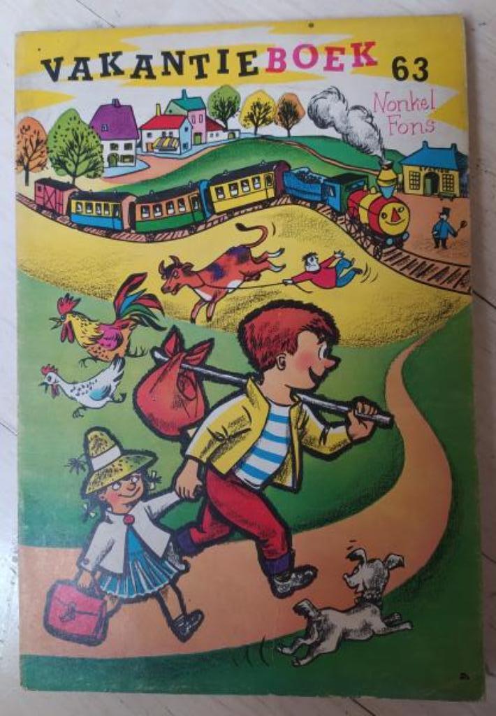 Vakantieboek van Nonkel Fons (1963) met Rode Ridder verhaal, Ophalen of Verzenden