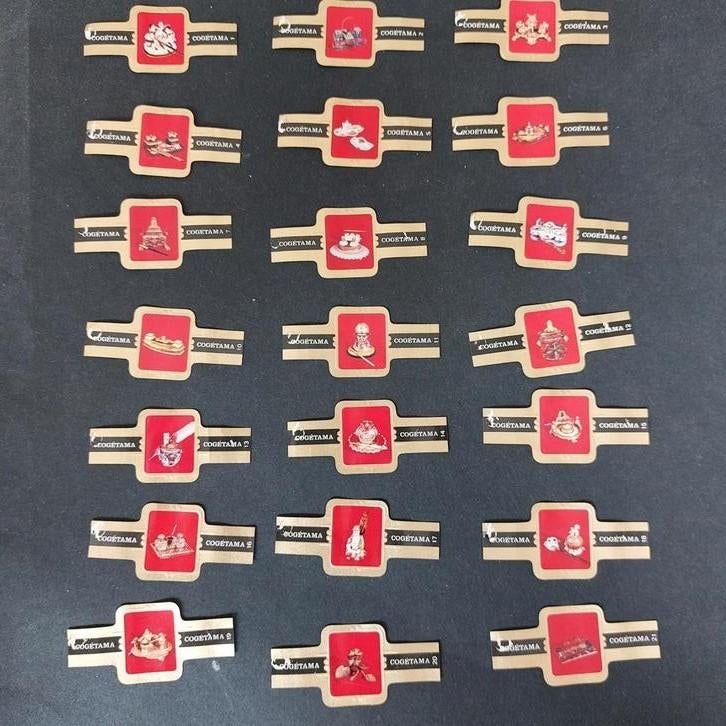 Complete reeks sigarenbandjes Cogétama: inktpotten, Ophalen of Verzenden, Zo goed als nieuw, Sigarenbandjes