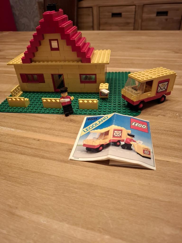 Bureau de poste Lego + camion postal 6651, Enlèvement ou Envoi, Utilisé, Ensemble complet, Lego