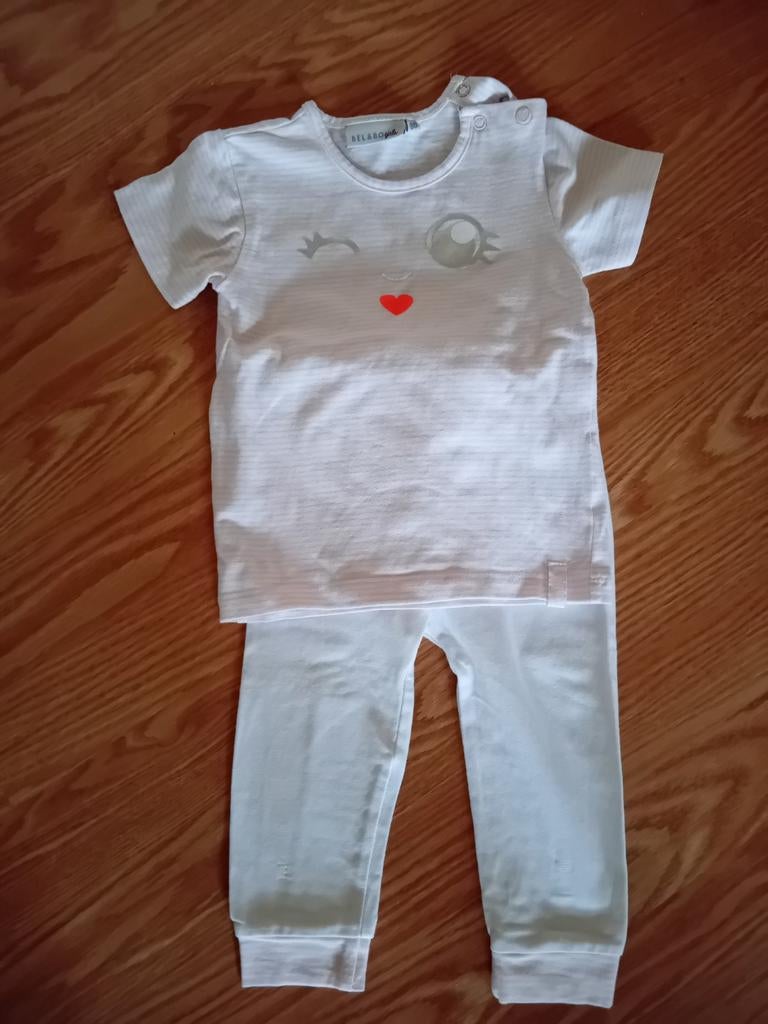 Pyjama met gezicht - maat 80, Enfants & Bébés, Enlèvement ou Envoi, Vêtements de nuit ou Sous-vêtements, Utilisé, Bel & Bo