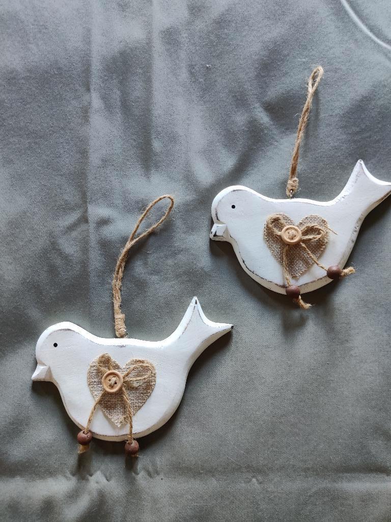 Set decoratieve vogeltjes Clayre&Eef - 2 stuks, Ophalen of Verzenden, Zo goed als nieuw