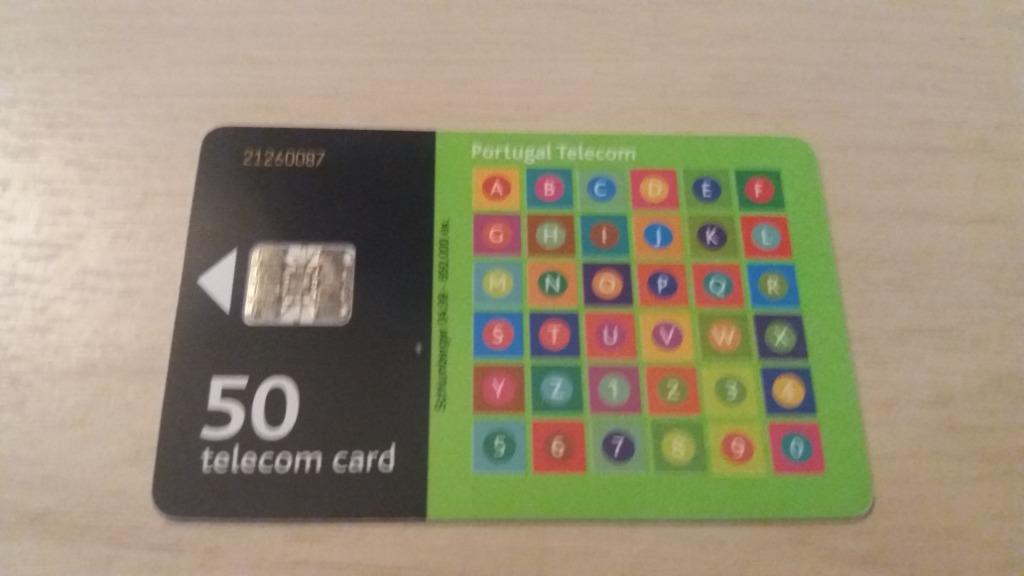 carte téléphonique à puce Portugal 50 card vintage, Enlèvement ou Envoi