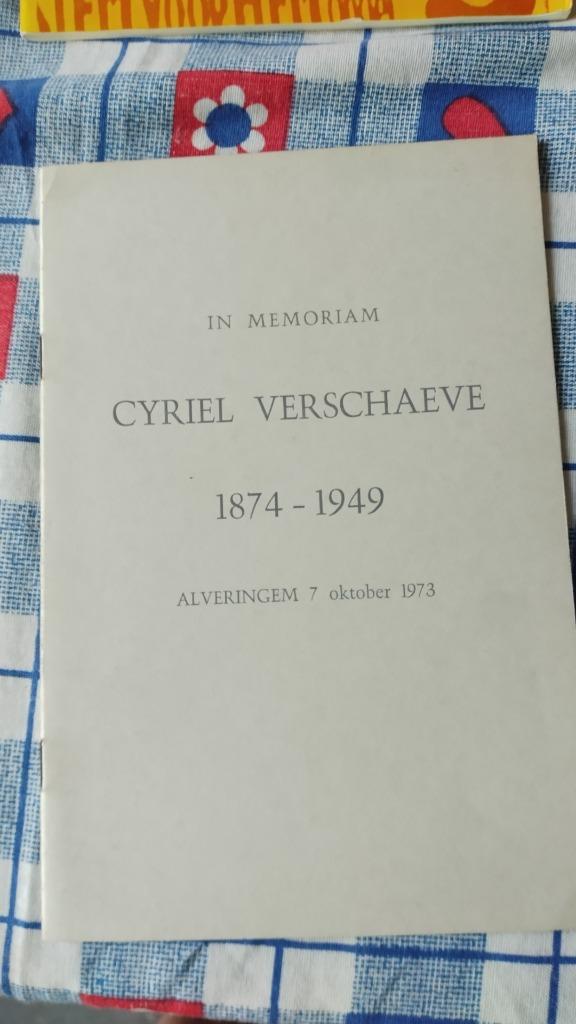 In memorian Cyriel Verschaeve, Ophalen, Zo goed als nieuw