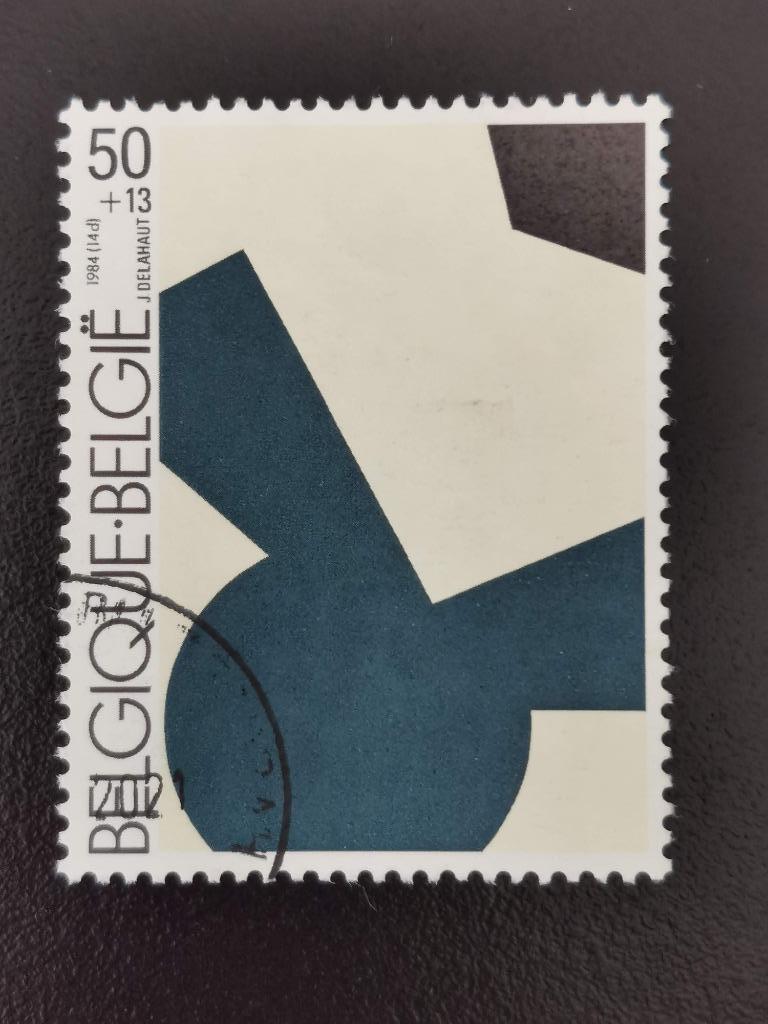 Belgique 1984 - Art moderne - Jo Delahaut - timbre surtaxé, Enlèvement ou Envoi, Affranchi, Art
