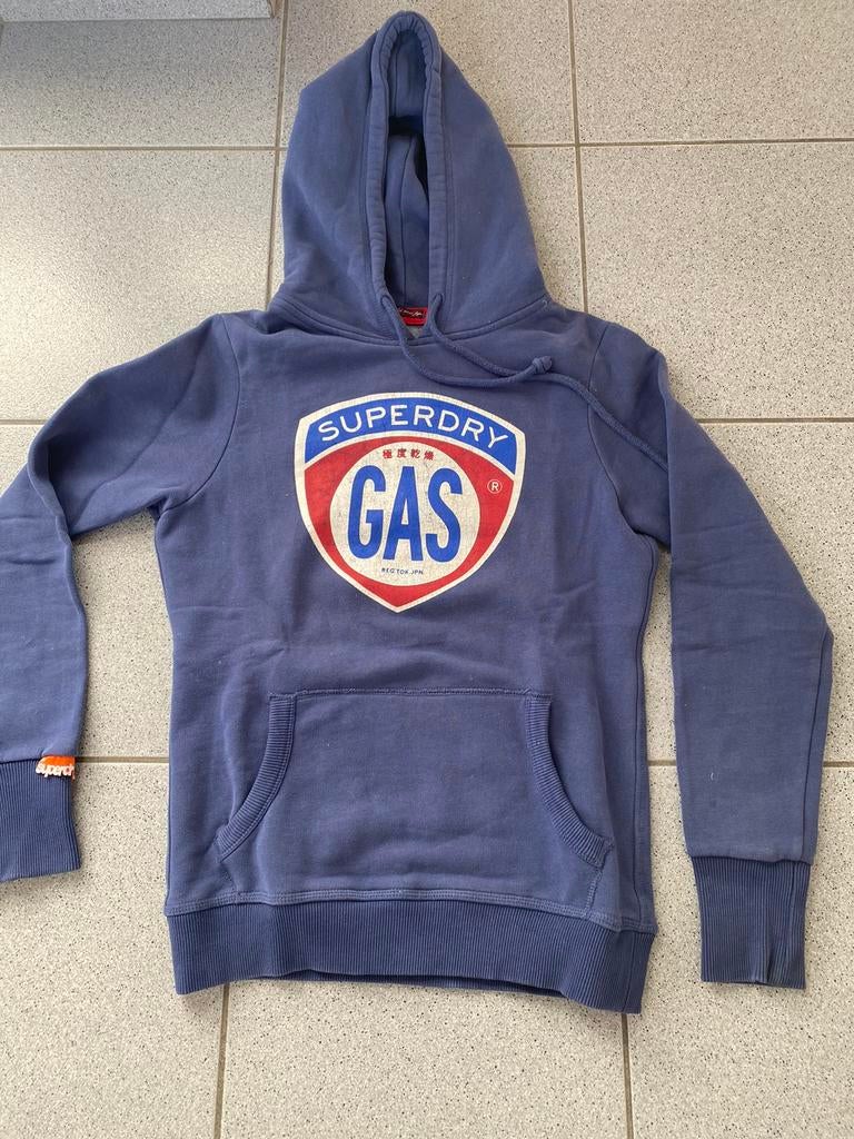 Blauwe hoodie  van Superdry maat Small, Kleding | Dames, Ophalen of Verzenden, Maat 36 (S), Gedragen, Superdry