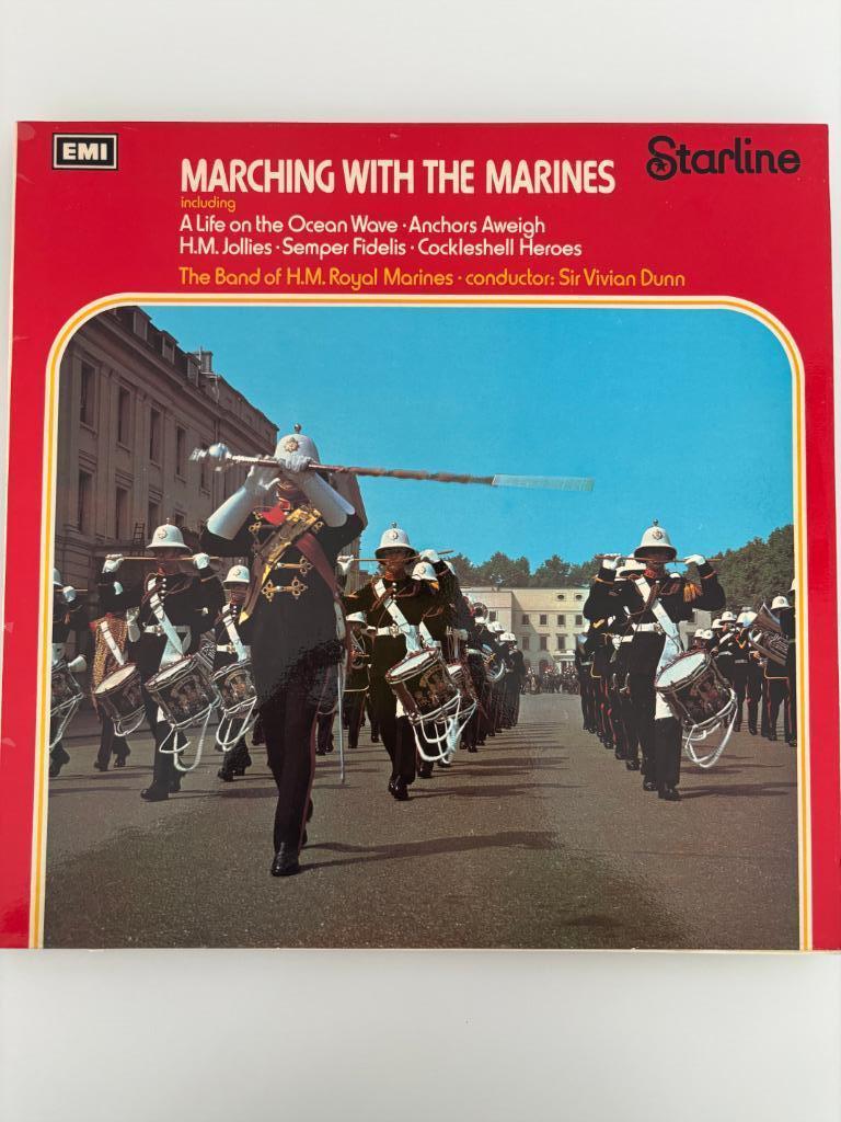Band Of H.M. Royal Marines V Dunn Marching With The Marines, Ophalen of Verzenden, Marine, Overige typen