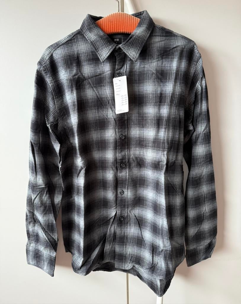 NIEUW Uniqlo Overhemd, Uniqlo, Nieuw, Grijs, Halswijdte 39/40 (M)