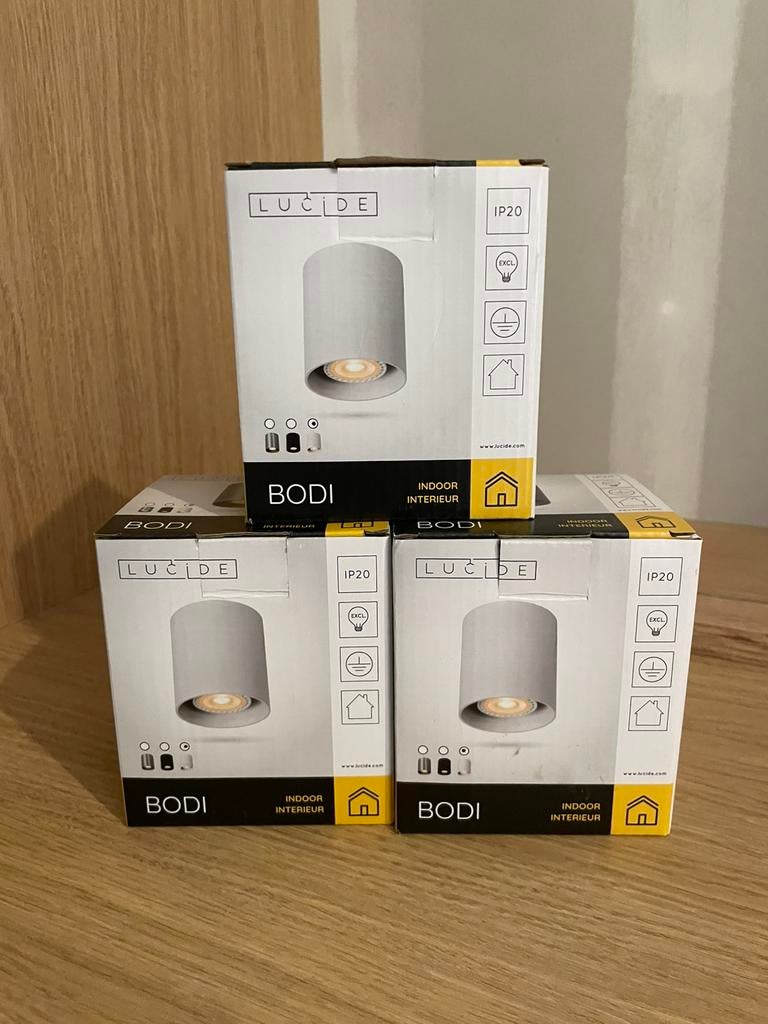 3 opbouwspots Lucide Bodi, Ophalen, Nieuw