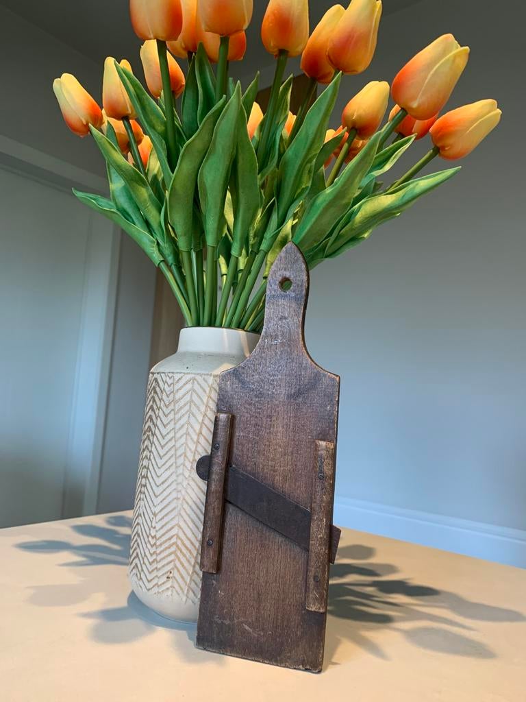 Antieke houten rasp mandoline boerderij keukengereedschap, Antiek en Kunst, Ophalen of Verzenden