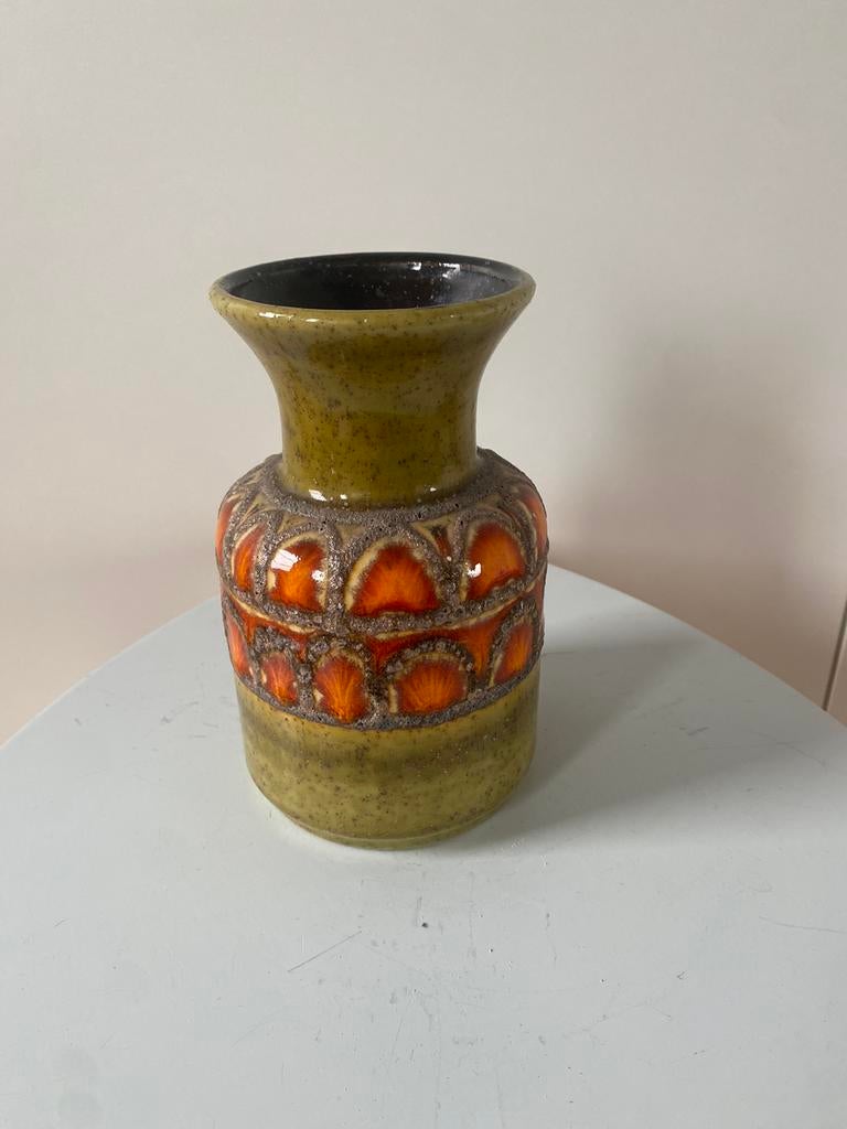 Vintage vaas Fat Lava West Germany, Antiek en Kunst