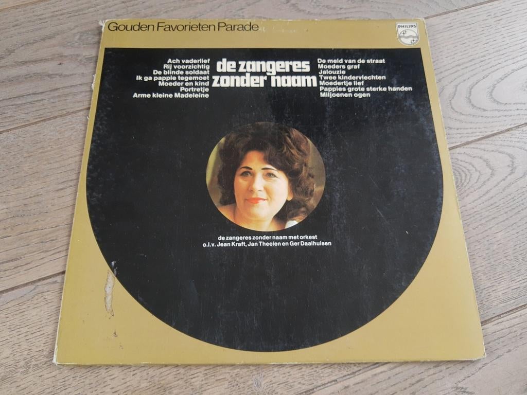 Lp : Zangeres zonder Naam, gouden favorieten parade, Cd's en Dvd's, Ophalen of Verzenden, Zo goed als nieuw