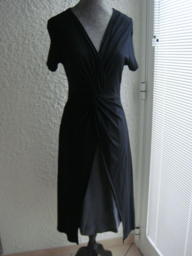 Robe Noire/grise "Twin-Set Simona Barbiereri"T.38, Kleding | Dames, Jurken, Gedragen, Maat 38/40 (M), Ophalen of Verzenden