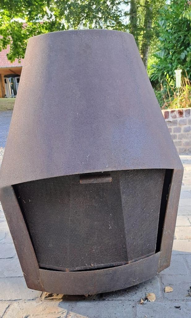 Feu ouvert Don Bar en bon état. H 86cm x P 58 cm x L 64 cm., Enlèvement, Utilisé, Suspendu, Cheminée au bois