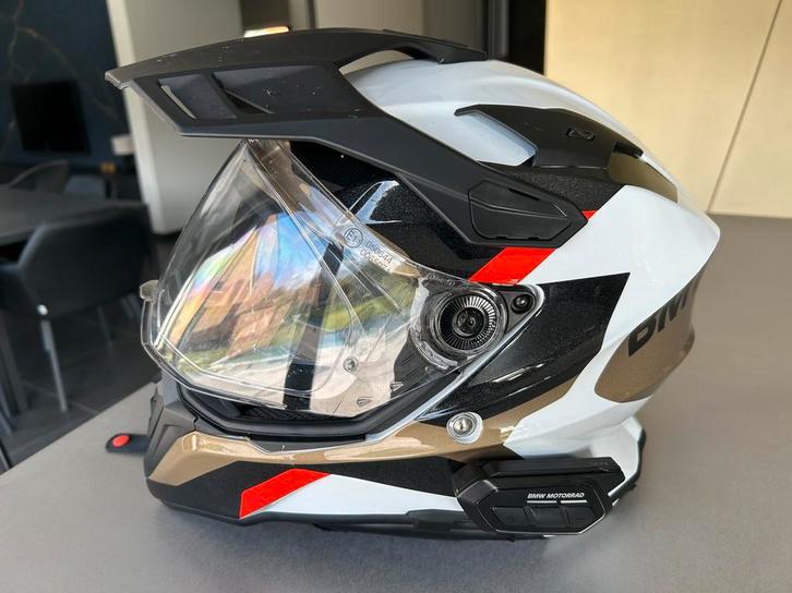 BMW Helm GS Pure kleur Dessert maat 63 XXL evt met intercom, Motoren, Ophalen, XXL, Offroadhelm, Overige merken