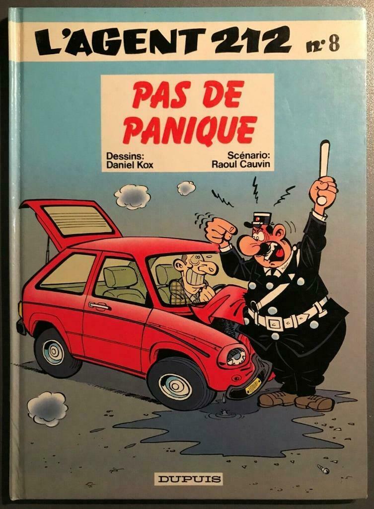 B.D. : L'agent 212 N°8 : Pas de panique - 1989, Eén stripboek, Ophalen of Verzenden, Gelezen, Cauvin et kox