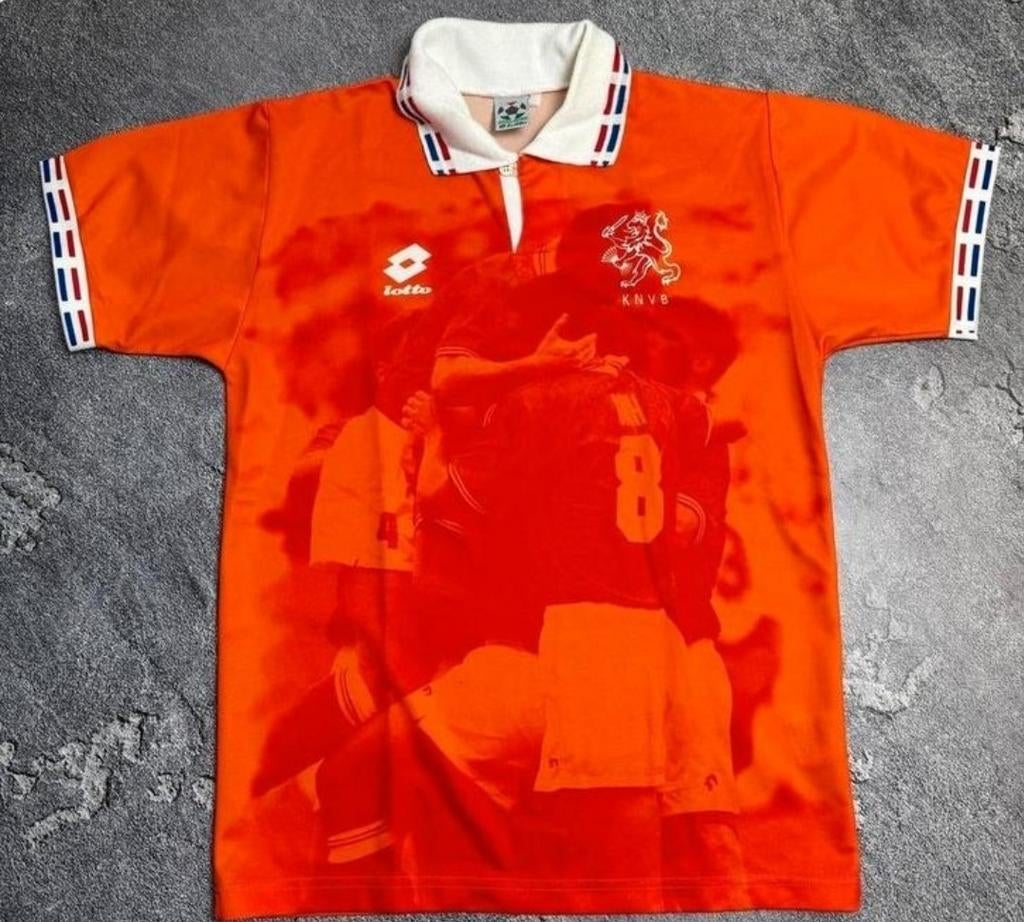Nederlands elftal Bergkamp Voetbalshirt Orgineel EK 1996, Envoi, Comme neuf
