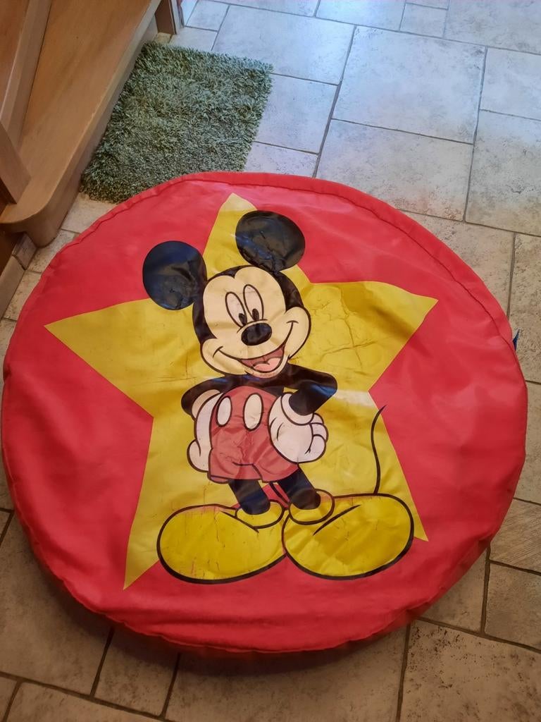 Toffe zitzak van Disney, Mickey Mousse, Huis en Inrichting, Ophalen, Gebruikt, Rood, Zitzak
