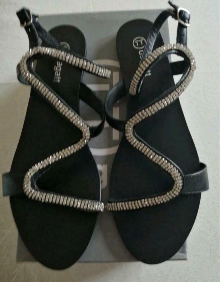 Nouvelles sandales + sac à bandoulière + tongs MT40 Nouveau, Neuf, Enlèvement ou Envoi, Bagatt, Noir