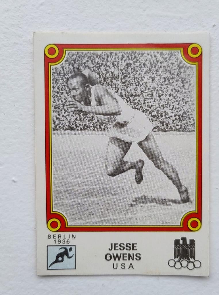 Panini Montreal 76: Jesse Owens, Ophalen of Verzenden, Zo goed als nieuw