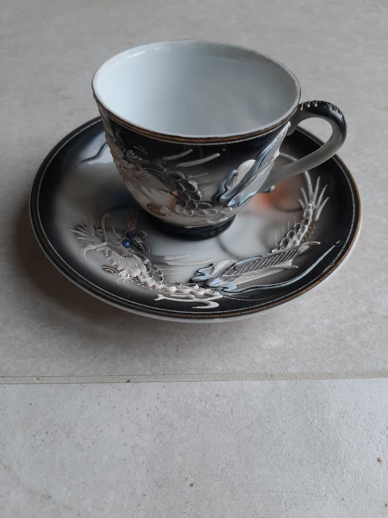 Tasse à moka vintage SPHINX ave soucoupe, Enlèvement ou Envoi