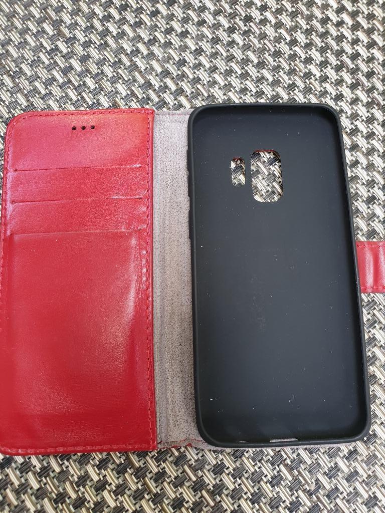 Lederen telefoonhoesje Samsung S9, Ophalen of Verzenden, Zo goed als nieuw