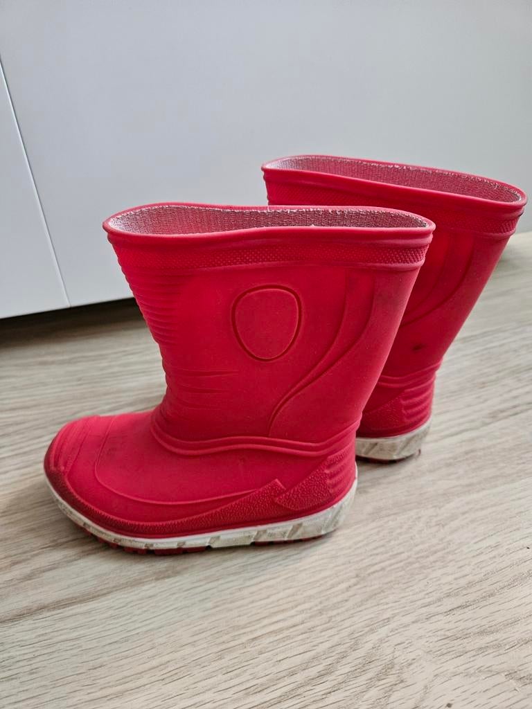 Rode regenlaarzen maat 26, zeer goede staat, Ophalen, Gebruikt, Laarzen