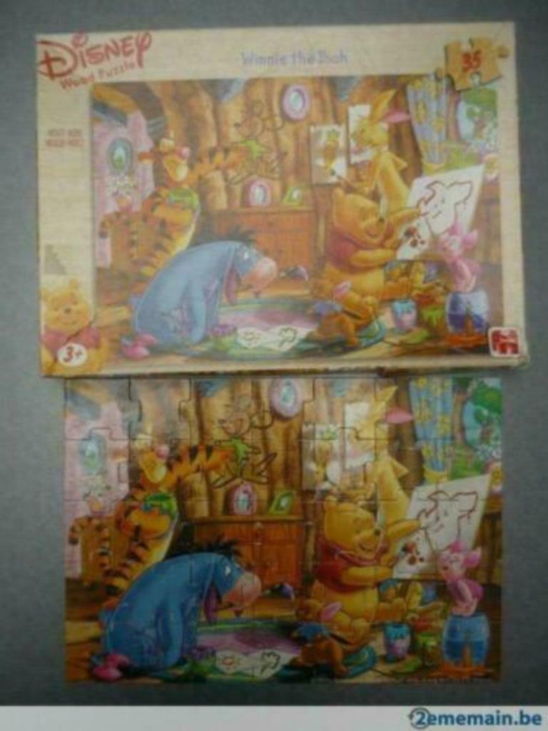 Puzzle Winnie The Pooh de Jumbo, Enlèvement ou Envoi, 10 à 50 pièces, Utilisé, En bois