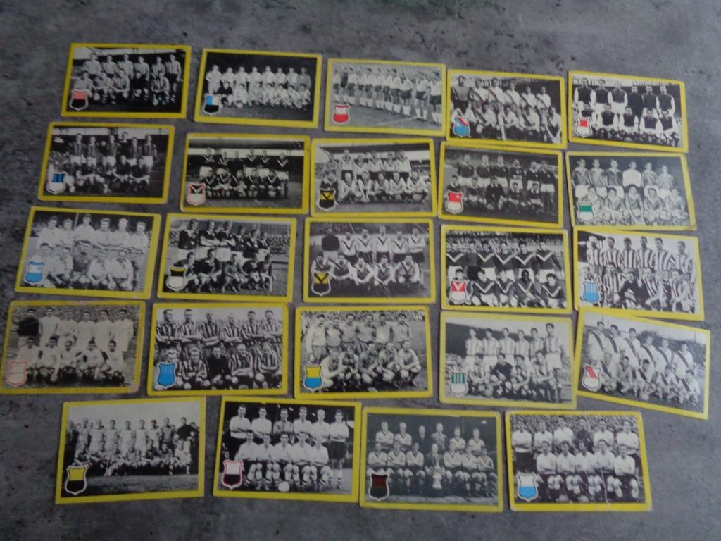 Voetbal KAARTEN maple leaf gum anno 1960 intern. teams 24x , Verzenden