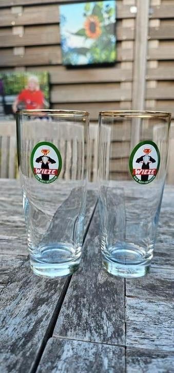 Wieze pils - set 2 glazen - Brouw. Van Roy Wieze, Ophalen, Gebruikt