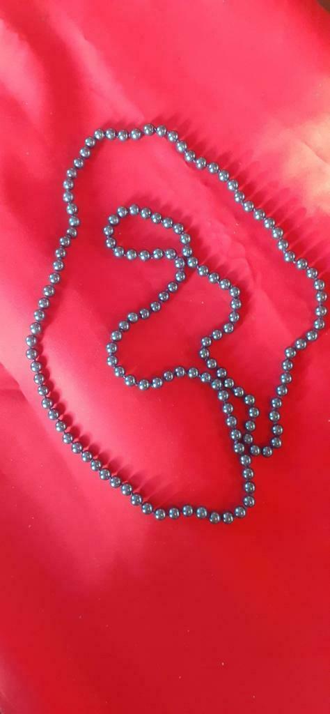 Collier sautoir imitation perle de tahiti, Enlèvement ou Envoi, Utilisé