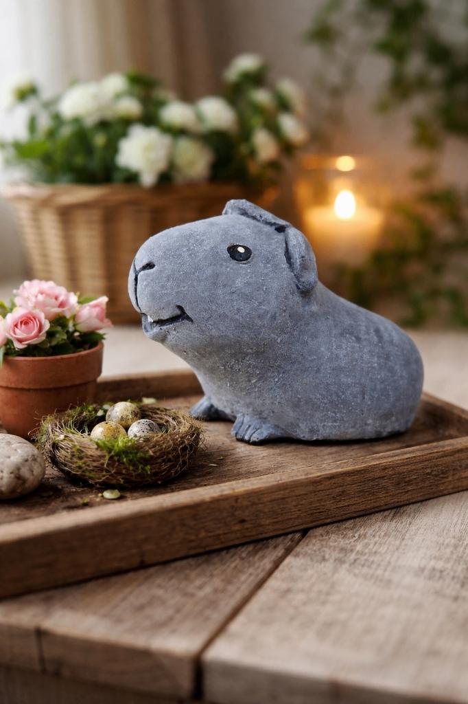 tuinbeeld van een cavia, Jardin & Terrasse, Statues de jardin, Neuf, Animal, Béton, Enlèvement ou Envoi