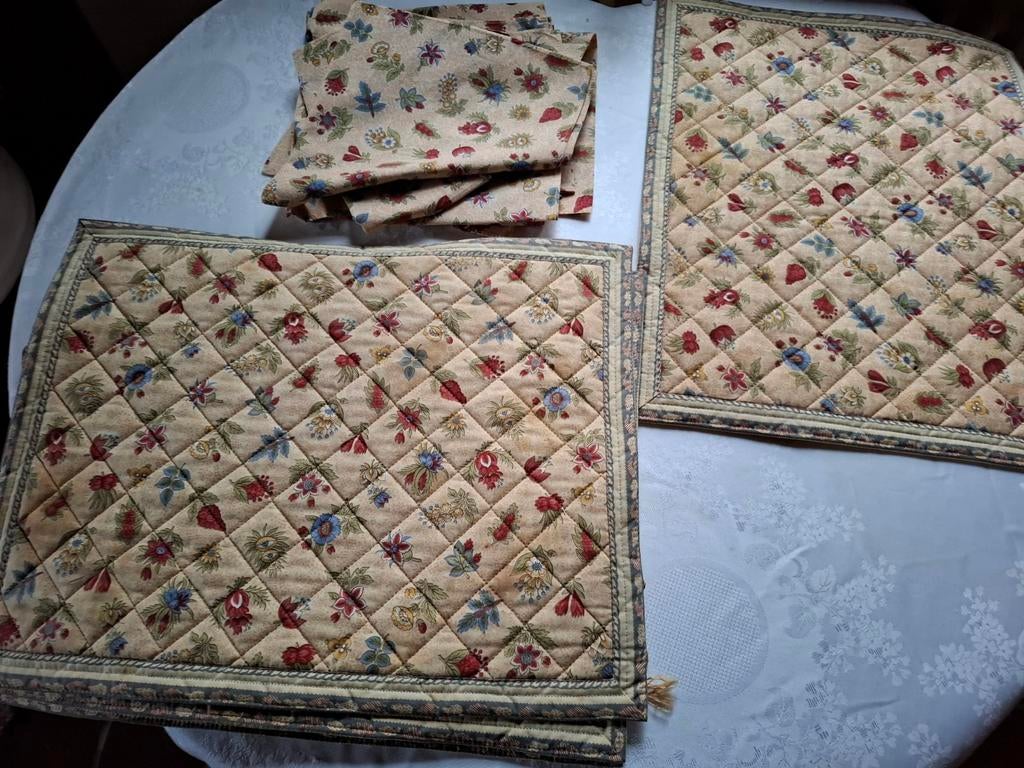 Placemats in katoen, Ophalen, Zo goed als nieuw