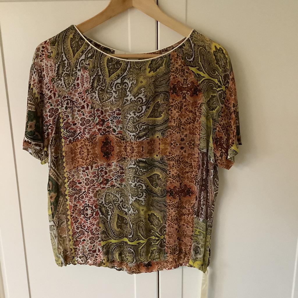 Blouse JEFF, Kleding | Dames, Verzenden, Zo goed als nieuw, Maat 38/40 (M), Bruin