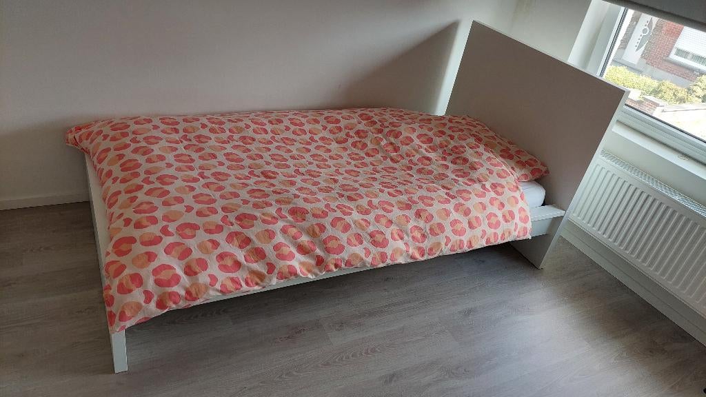 bed, Ophalen, 85 tot 100 cm, Zo goed als nieuw, Lattenbodem