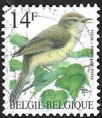 1 Postzegel België 1995 Vogels - Fitis, Enlèvement ou Envoi, Affranchi, Animal et Nature