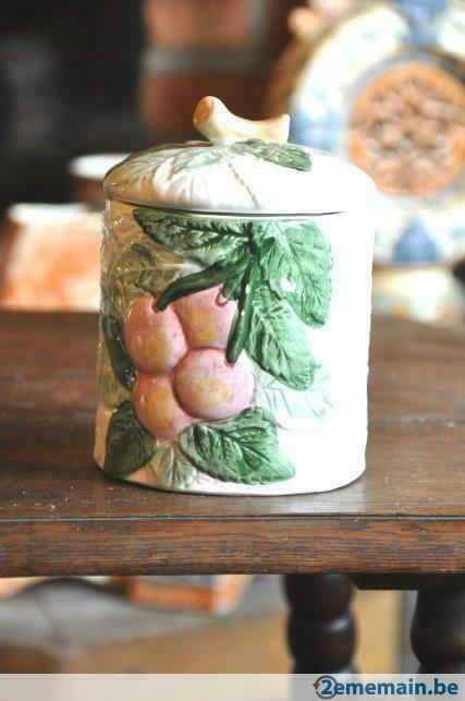 pot confiturier decor fruit, Enlèvement ou Envoi, Utilisé