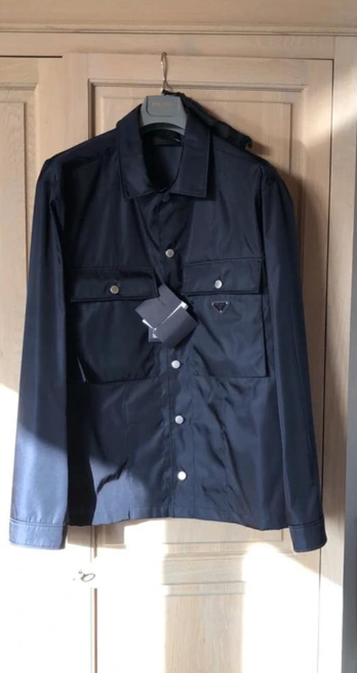 PRADA Nieuw 3XL blauw re-nylon jack, Blauw, Nieuw, Overige maten, Ophalen of Verzenden