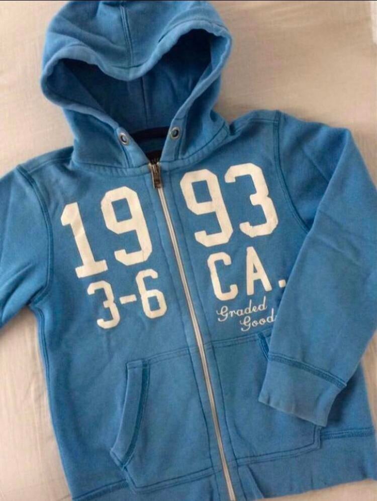 blauw hoodie vestje H&M 8-10 j 134 140, Kinderen en Baby's, Kinderkleding | Maat 134, Gebruikt, Trui of Vest, H&M, Ophalen of Verzenden