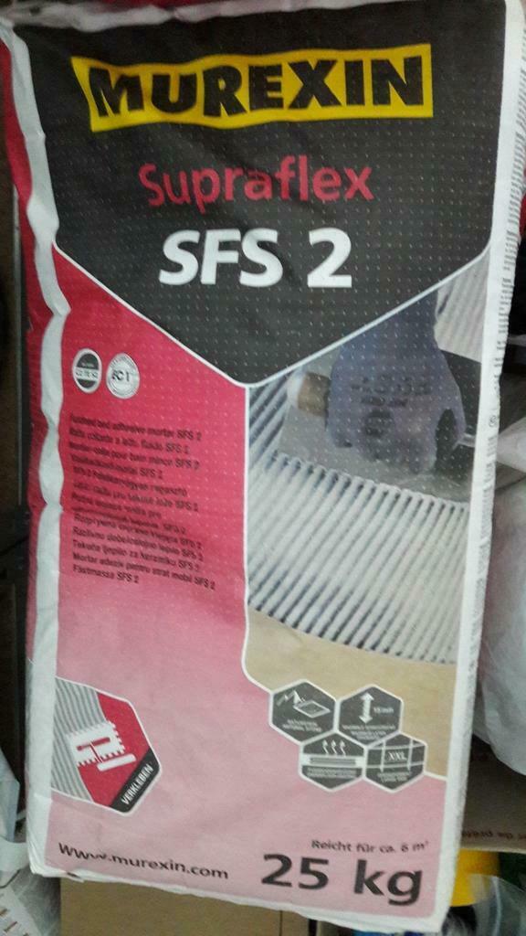 3 sacs colle à carrelage Murexin Supraflex SFS2 non durcis, Enlèvement, Neuf, Céramique