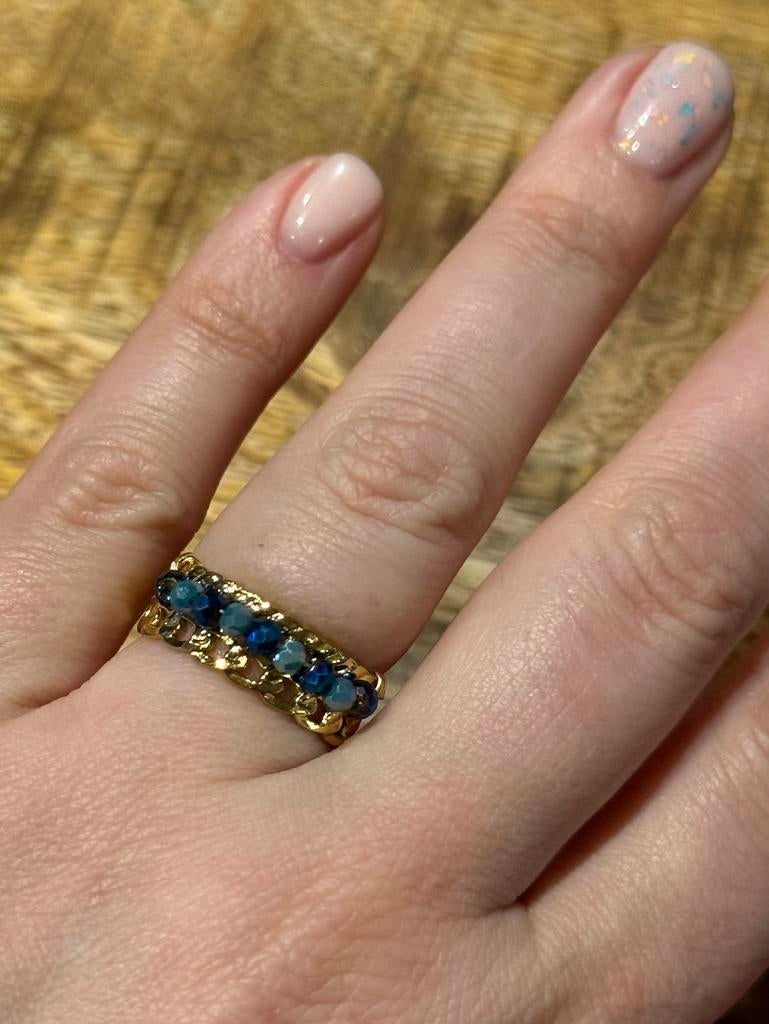 Nieuwe verstelbare RVS ring, Bijoux, Sacs & Beauté, Bagues, Neuf, Enlèvement ou Envoi, Fer ou Acier, Or