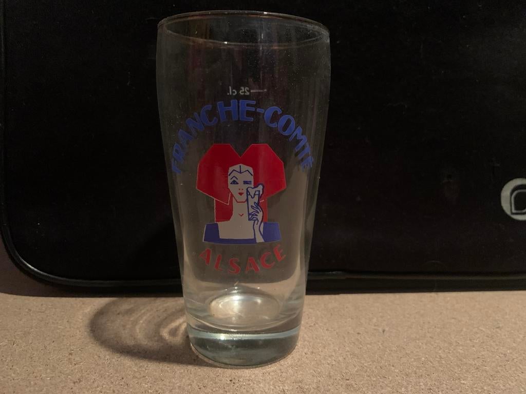 Verres à bière Français d’Alsace années 40-50 collection, Comme neuf, Verre ou Verres, Autres marques