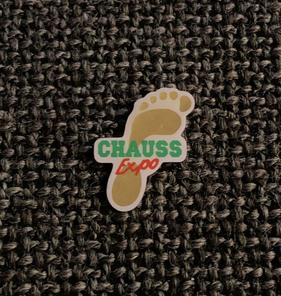 PIN - CHAUSS EXPO - CHAUSSURES, Collections, Broches, Pins & Badges, Envoi, Comme neuf, Autres sujets/thèmes, Insigne ou Pin's