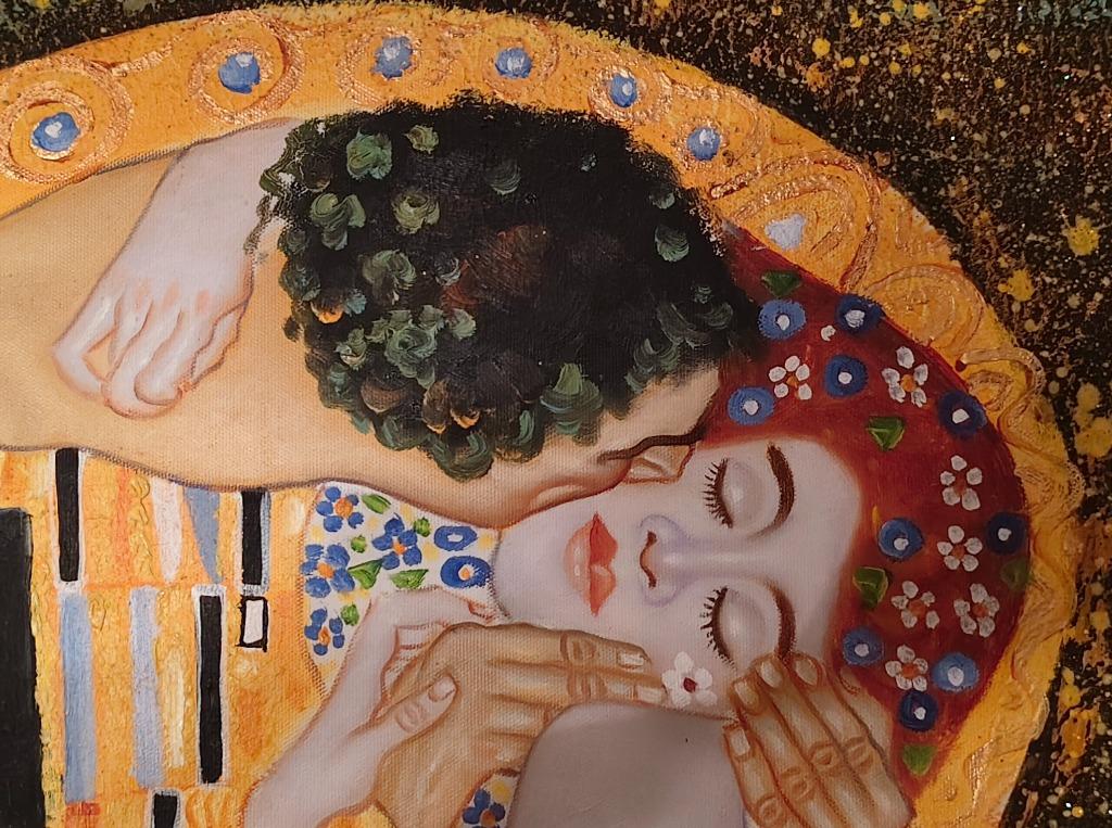 Schilderij "The Kiss" van Gustav Klimt, Antiek en Kunst, Kunst | Schilderijen | Klassiek, Ophalen