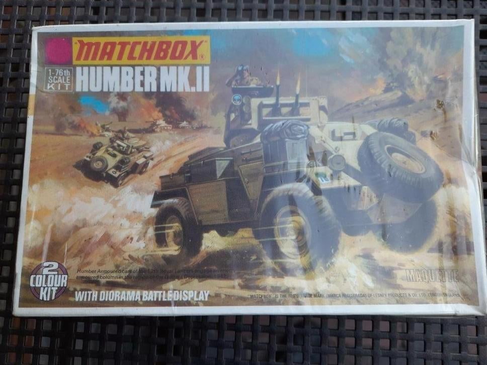 Kit VINTAGE MATCHBOX HUMBER Mk.II + diorama *NEUF*1/72*, Enlèvement, Neuf, 1:50 ou moins, Diorama