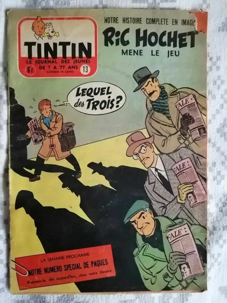 Journal de TINTIN édition Belge n13 - 30 mars 1955, Enlèvement ou Envoi, Journal ou Magazine