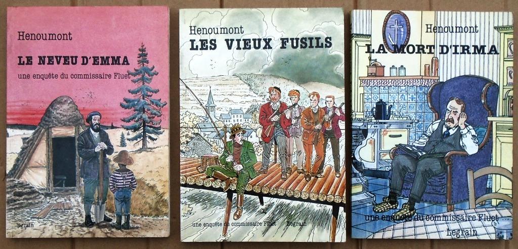 3 Uitgaven "Les enquêtes du commissaire Fluet" - 1986/1991, Enlèvement ou Envoi, Comme neuf, René Henoumont (1922-2009)