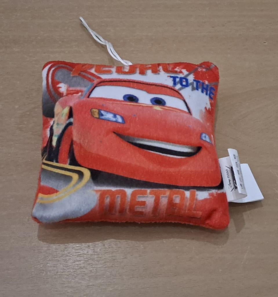 Kussentje Cars ( 10cm/10cm), Kinderen en Baby's, Ophalen of Verzenden, Zo goed als nieuw, Overige typen