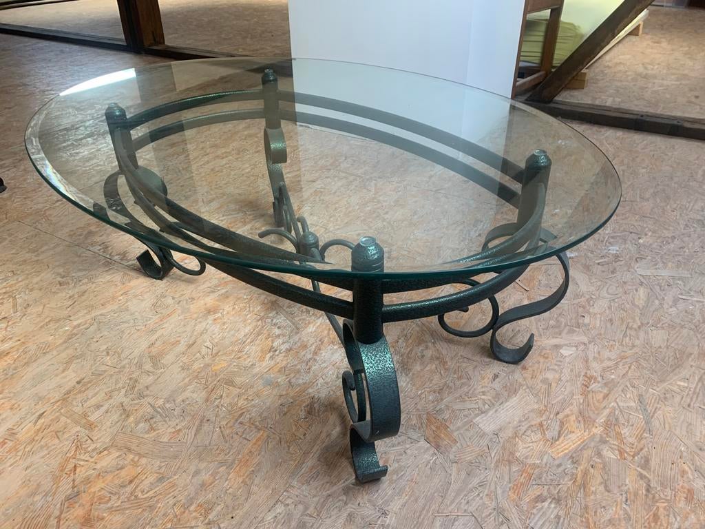 Table salon, 100 à 150 cm, Verre, Comme neuf, Enlèvement