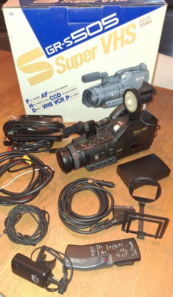 JVC GR-S505, Enlèvement, VHS-C ou SVHS-C, Caméra